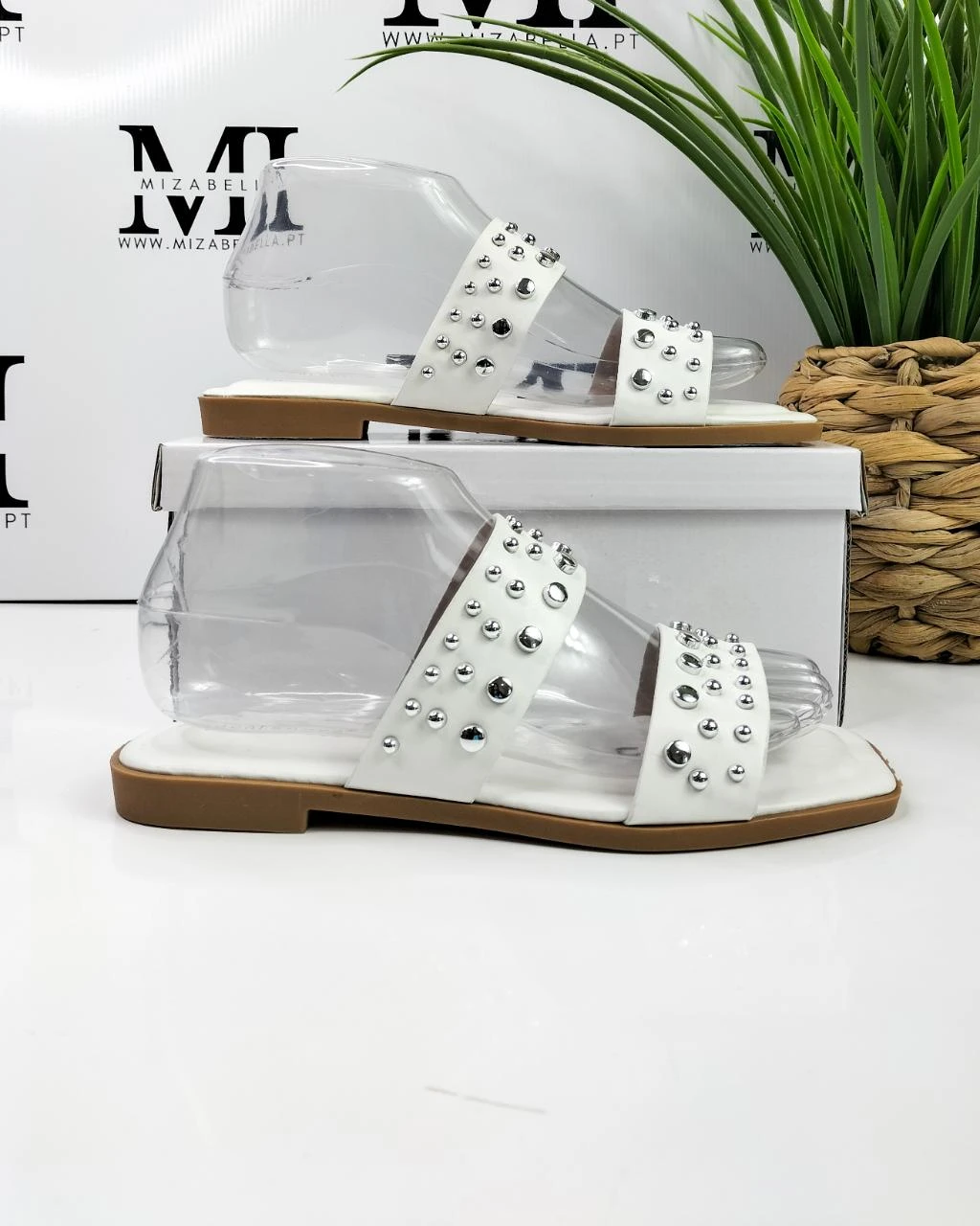 Chinelo / Sandália branca com taxas T.38 – photo 5